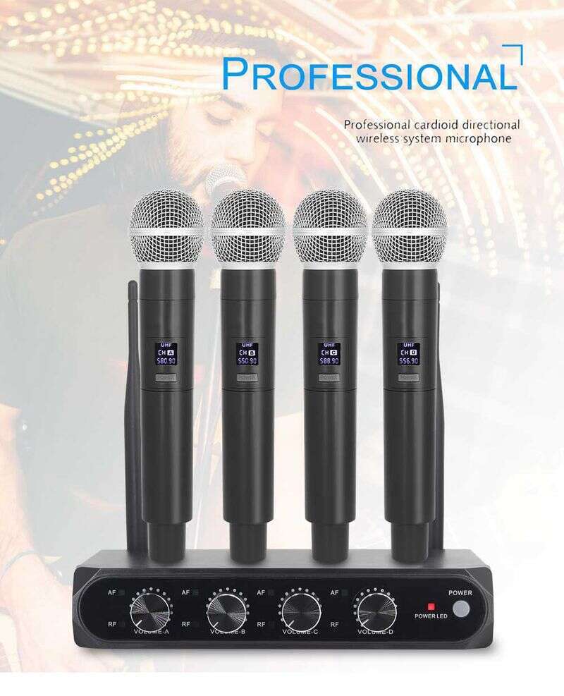 Professional Wireless Microphone In One To Four