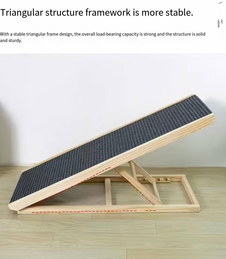 Pet Stairs Dog Bed Slope with Armrest Bedside Sofa Small and Medium Dogs Special Ladder Foldable