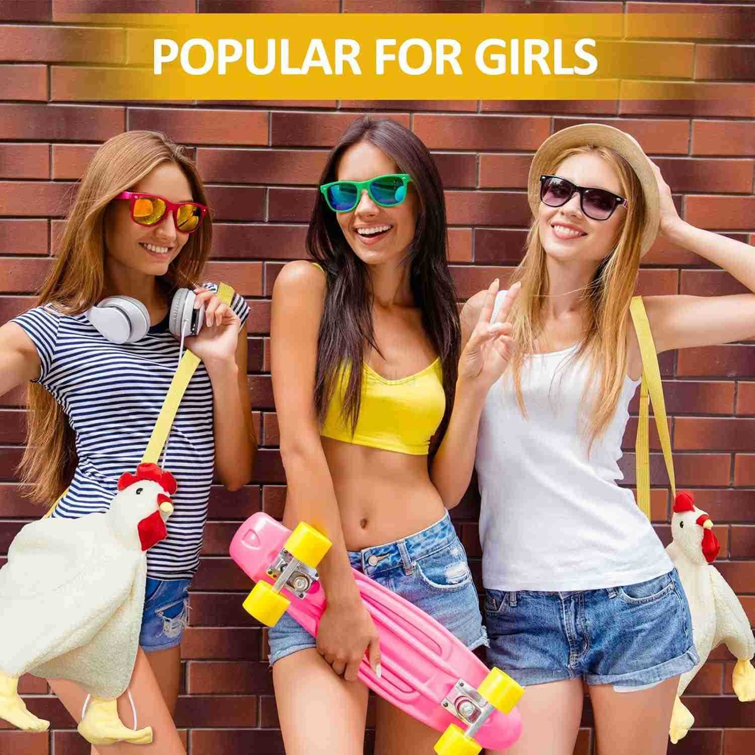 Chicken Hen Purse Bag Fluffy Shoulder Handbag Cute Funny Animal Gift for Christmas for Women M250910