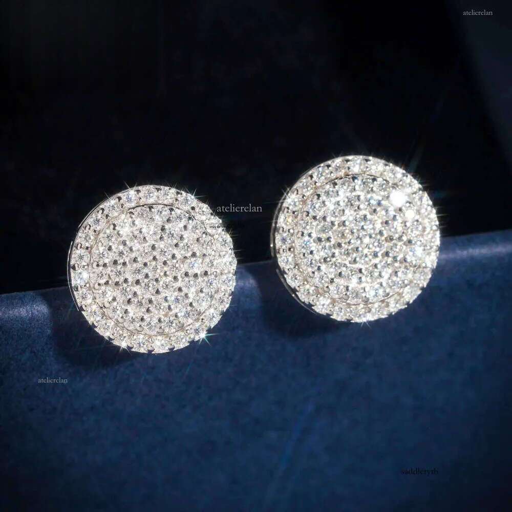 Dropshipping Dias Designs 10K Solid Gold HPHT /Moissanite Lab Grown Dia Stud Earring Fine Jewelry