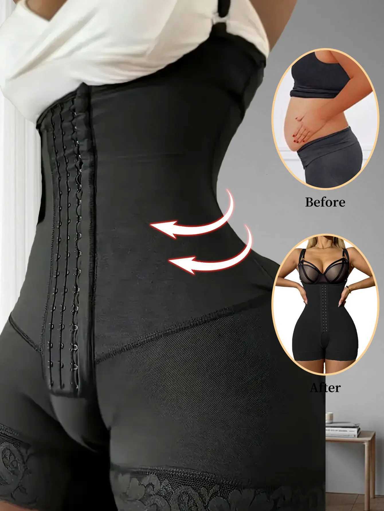 Women Postpartum Girdles High Compression Body Shaper Slimming for Women Sexy underwear Push Up Bodysuit W250910