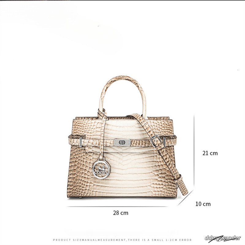 Designer Shoulder New High-Quality Crocodile Patterned White Vintage Leather Crossbody Bag ddmywonder ddmywonder ddmywonder ddmywonder