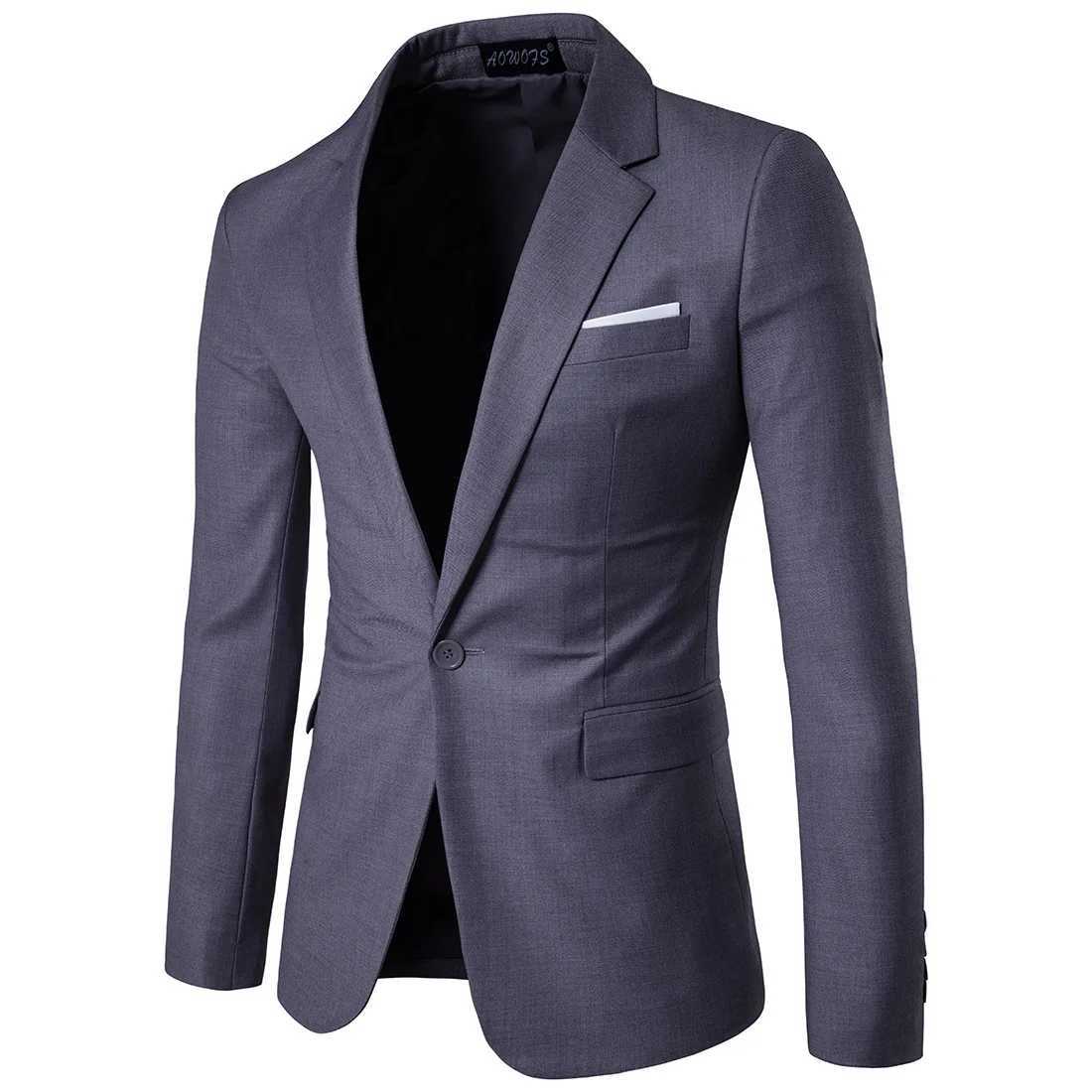 Men Fashion Business Casual Blazers Suit Slim Fit Groom Groomsman Male Wedding Suits Blazer Jackets 9 Colors XF00B W250910