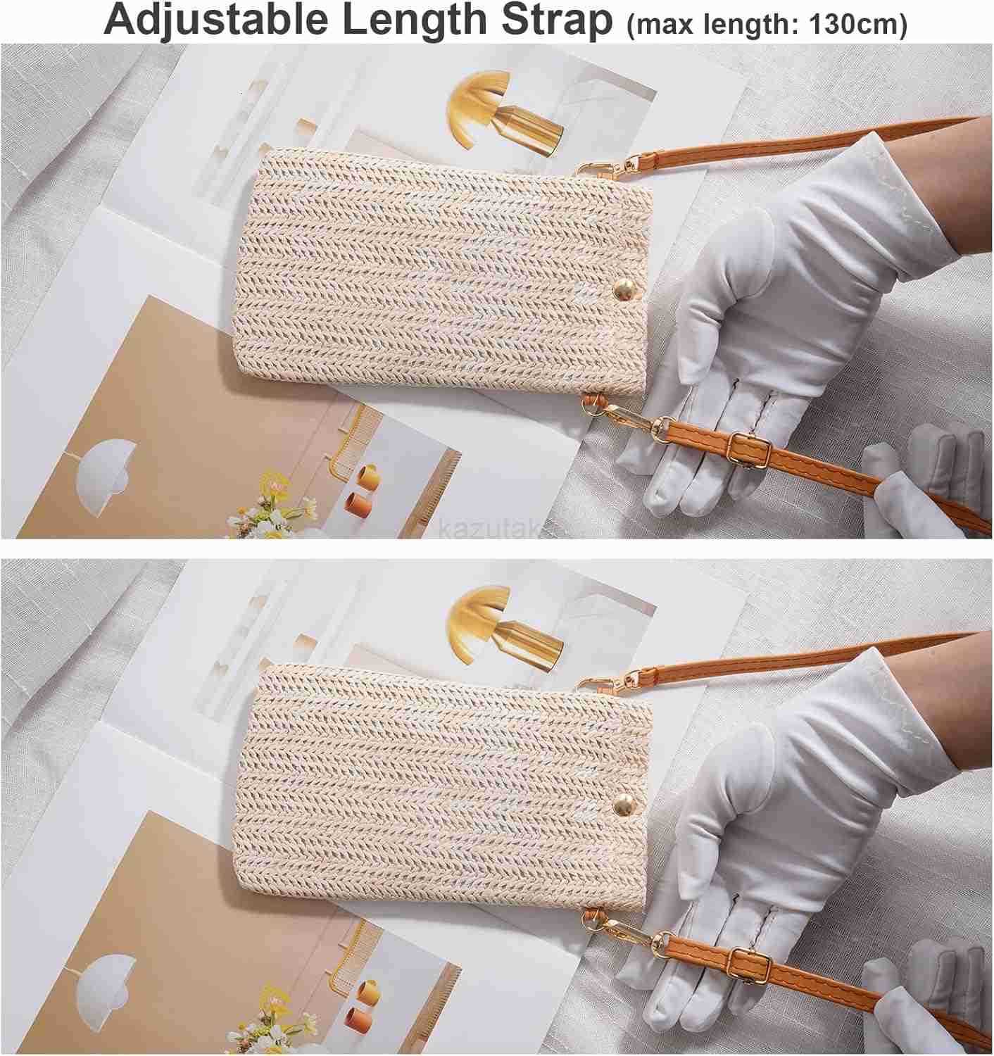 Crossbody Phone Bag for Women Ladies Small Crossbody Shoulder Straw Bag Cellphone Bags Purse Wallet Z250910