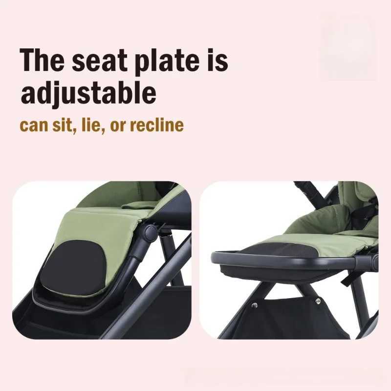 Multifunctional Highview Baby Stroller Lightweight and Easy To Fold Fourwheel Shockabsorbing Baby Stroller W250910