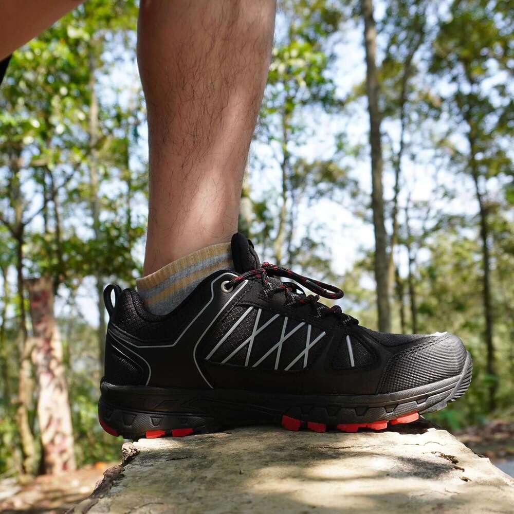 Men's Waterproof Hiking Lightweight Non-Slip Outdoor Ankle Boots Breathable Trekking Trail Shoes - view 9