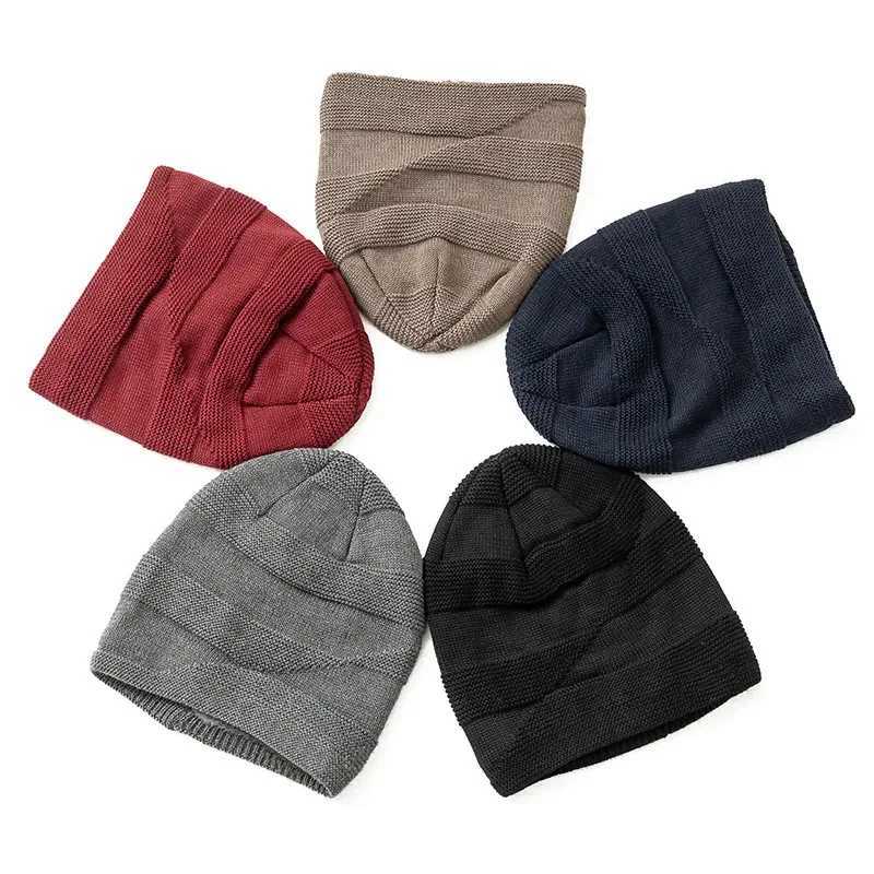 2025 SkiiNew Knitted Hats Warm Knit Skl Warmer with Thick Fece Li Winter Hat and Scarf for Men Wen G250910