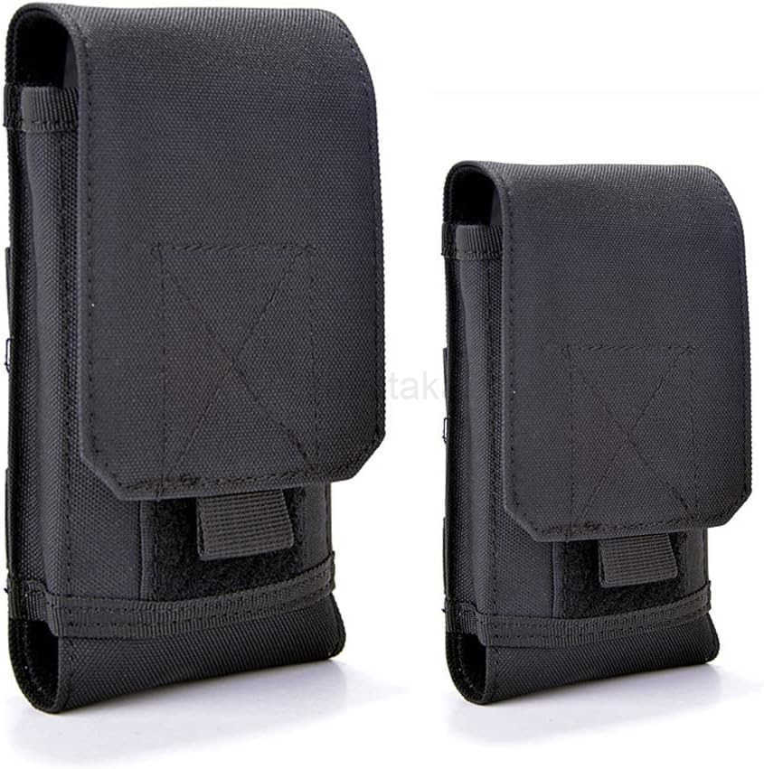 Tactical MOLLE Holster Army Mobile Phone Belt Pouch EDC Security Pack Carry Accessory Kit Waist Bag Case Compatible iPhone 13 14 15 Pro XS Max XR 7 8 