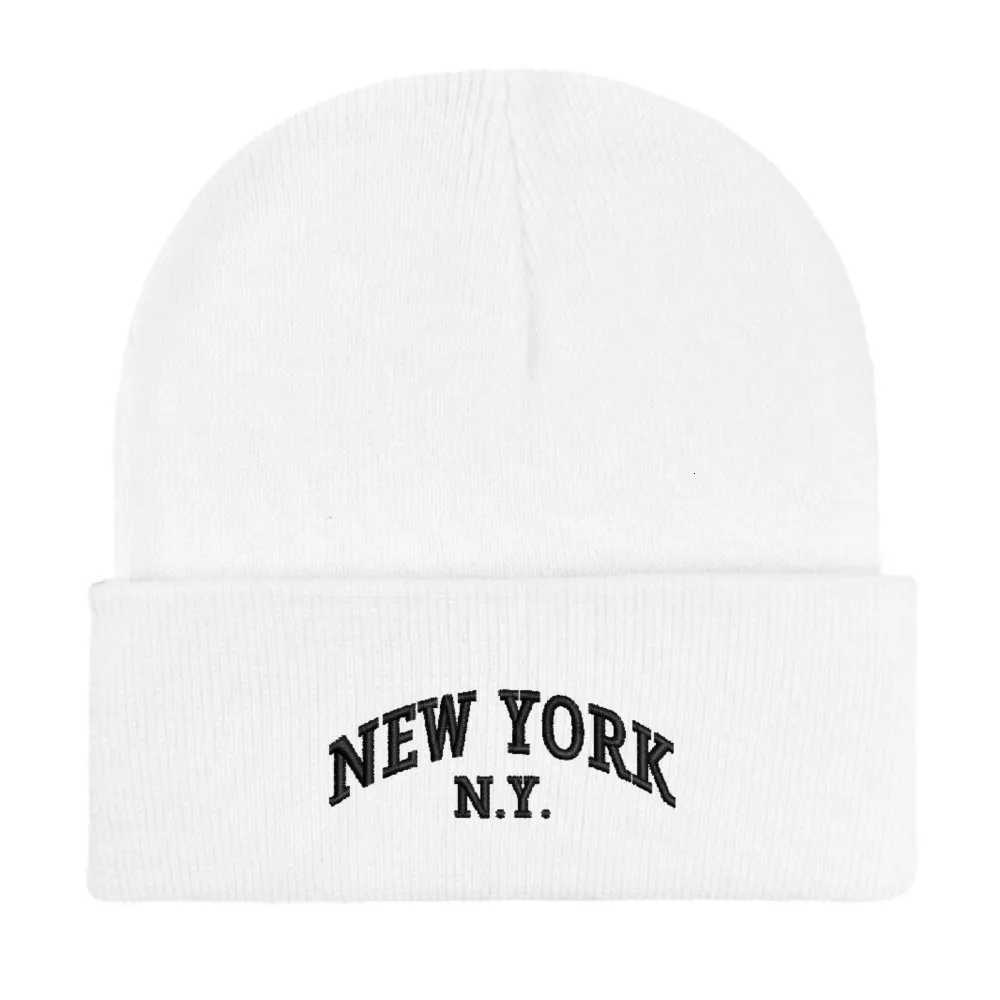 Unisex broidered Beanies NEW YORK NY Knitted hats Winter thick s Men Wen Warmer Bonnet hat G250910