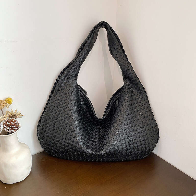 Bag Women Handbag Fashionable Canvas Bag French Style High End Woven Bag Women Elegant Versatile Shoulder Underarm Bag Niche Texture Handba