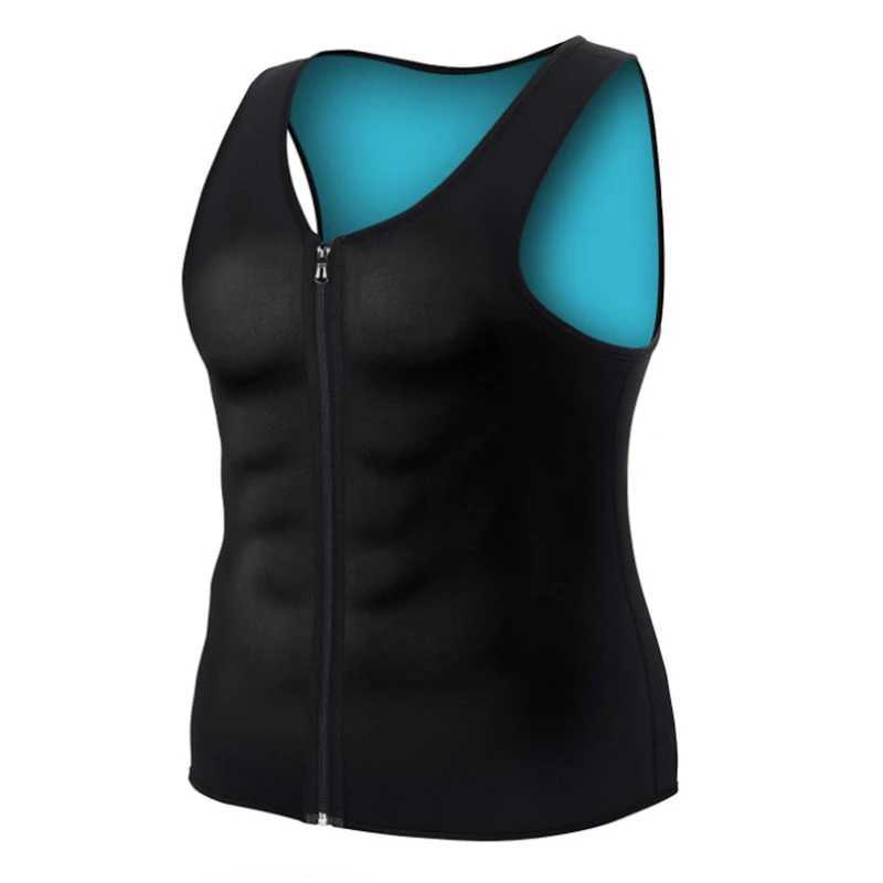 Men Slimming Vest Sauna Sweat Vest Body Shaper Neoprene Tank Top Abdomen Control Waist Fat Burning Shapewear W250910