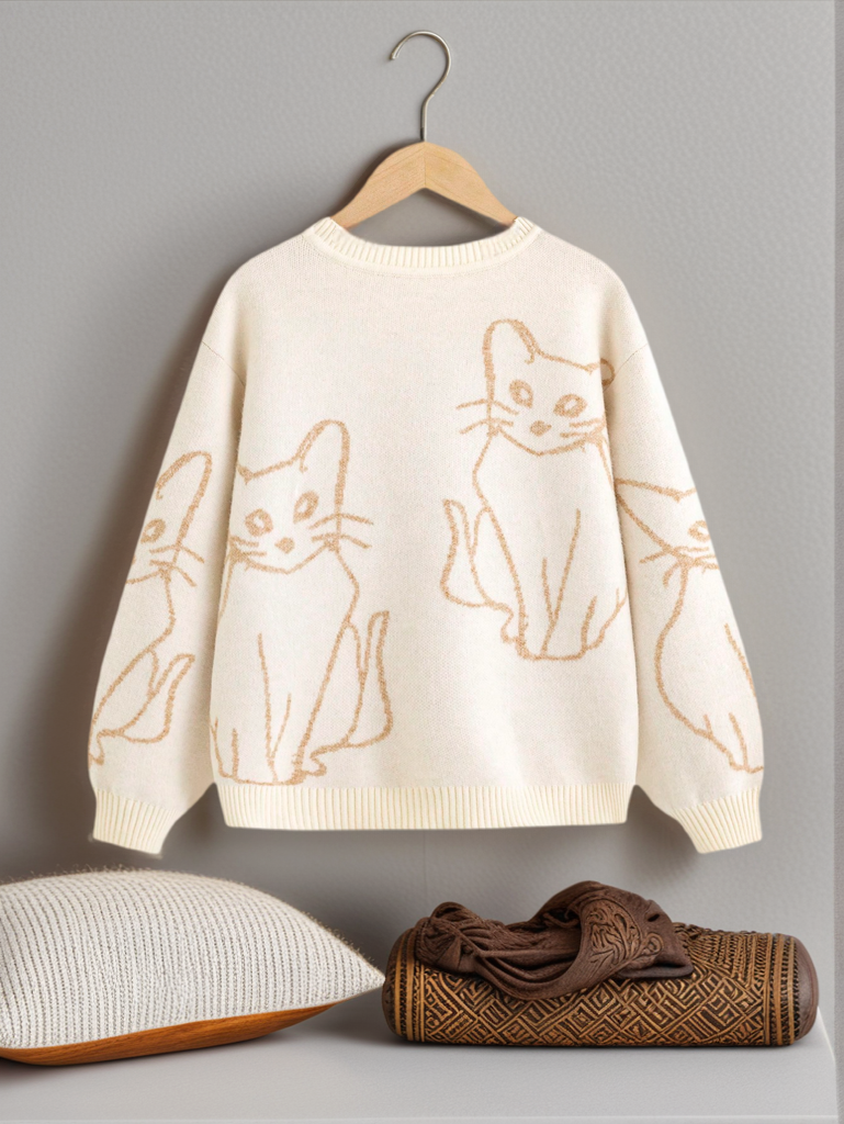 Cute Childrens Sweater Pullover for Boys & Girls Warm Fuzzy Pullover 3112