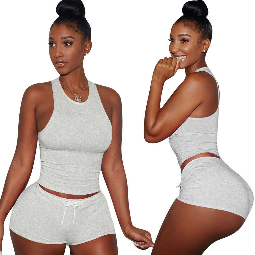 3147 European American Plus Size Women's Street Breathable Sweat Absorbing Sports Pants Set Two-Piece Cotton 2025 New Style Chic and Elegant Clot