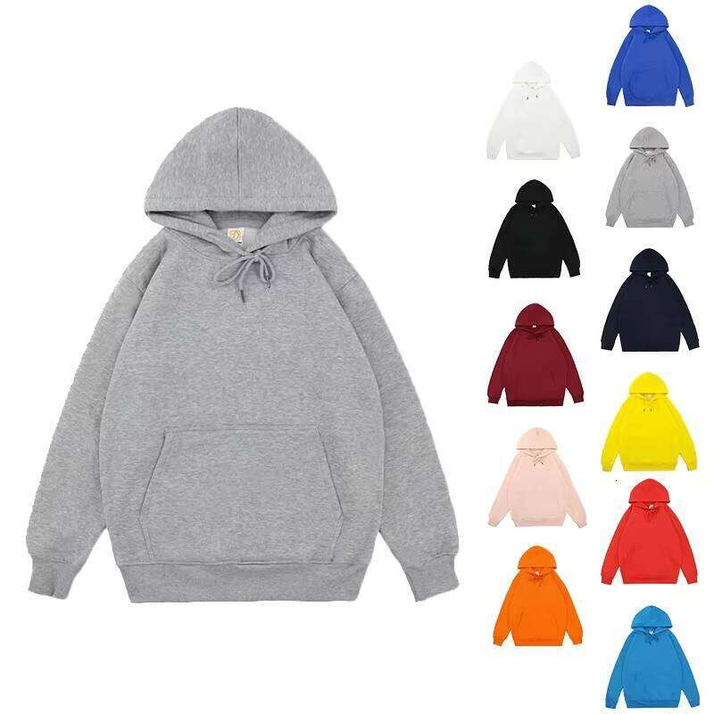 Men's Heavyweight Sweatshirt with Logo and Print, Oversized Cotton Pullover, Blank Women's Streetwear Hoodie
