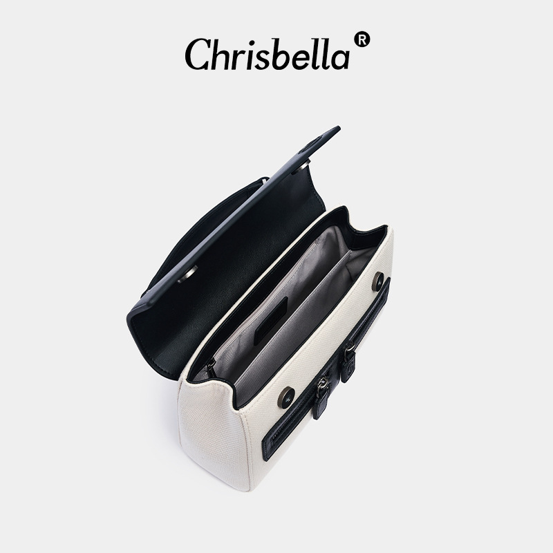 Cowhide with Canvas Pebble Cowhide Fashion Women's Leather One-Shoulder Crossbody Handbag