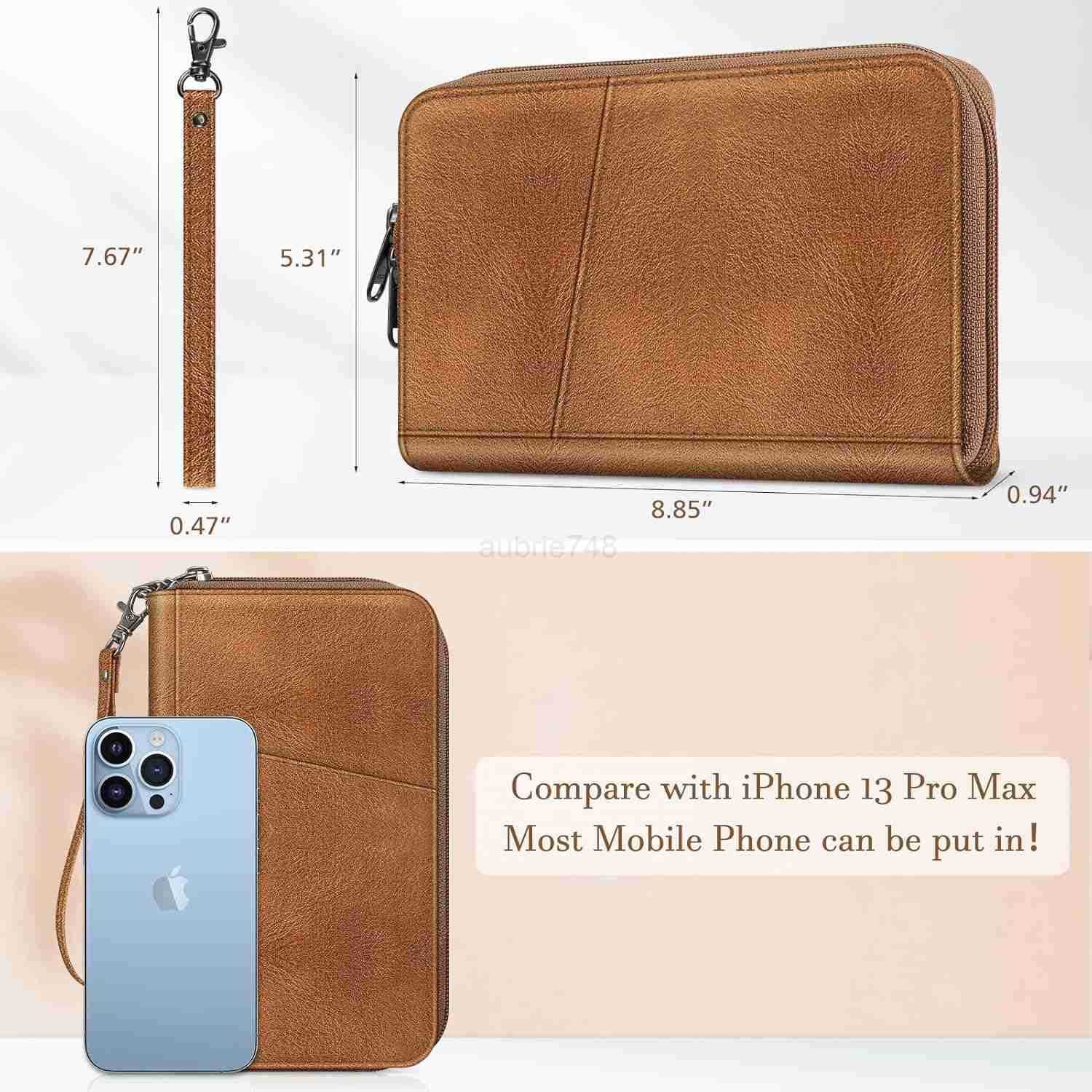 Family Passport Holder Wallet RFID Blocking Travel Document Organizer Clutch Bag CARDs Case Cover for Women MenZ250910