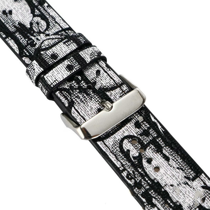 2025 Luxury Leather Brand Apple Watch Letter D Strap Suitable for 38/40/41/42/44/45/46/49mm Leather Hand sewn Material Black/Grey/Blue/Red Classic Fas