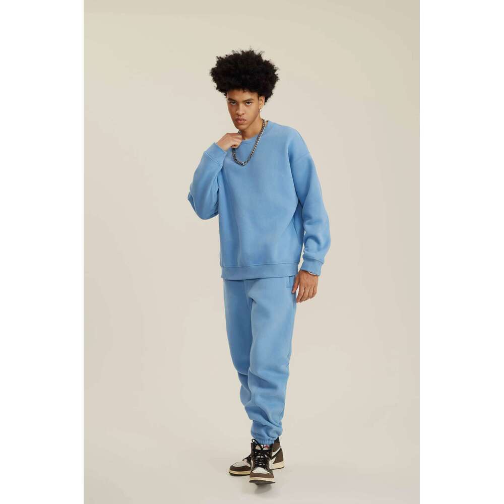 Wool Autumn Round Neck for Men Women, Oversized Drop Shoulder Hoodie and Sweater