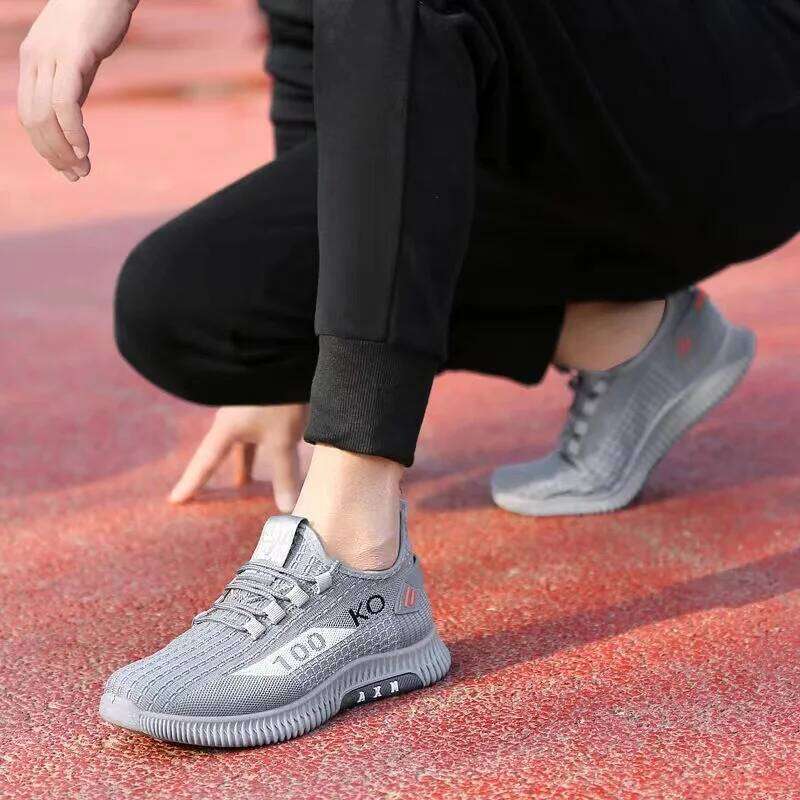 Men's Sneakers Trendy Breathable Mesh Running Shoes Comfortable Non Slip Sports Shoes for Men Outdoor Lightweight Tennis Shoes
