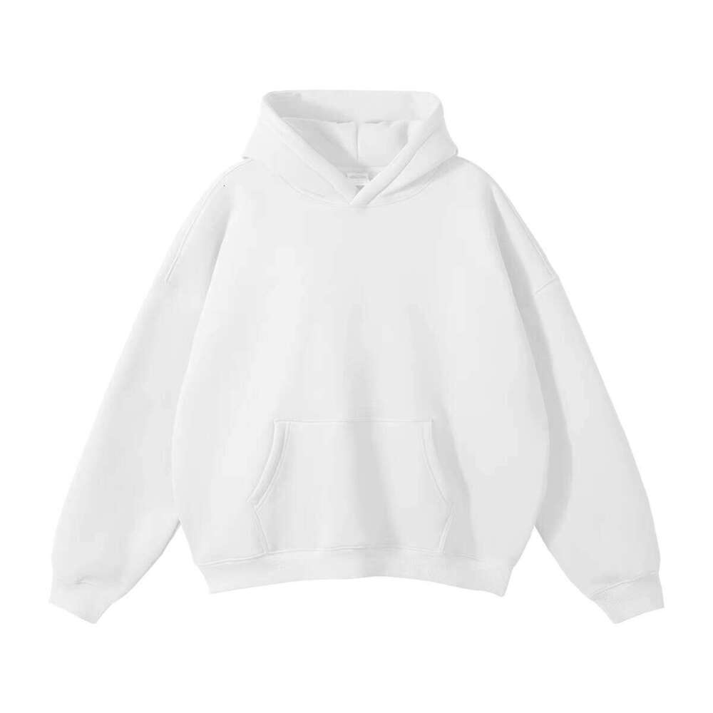 380 GSM Cotton Polyester Solid Blanket Oversized Embroidered Cut Blank Hoodie