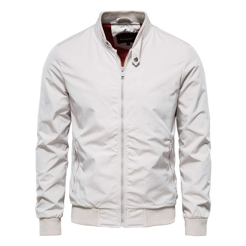 Autumn Standing Collar New Jacket Casual Korean Edition Fashion Slim American Men's Top Coat