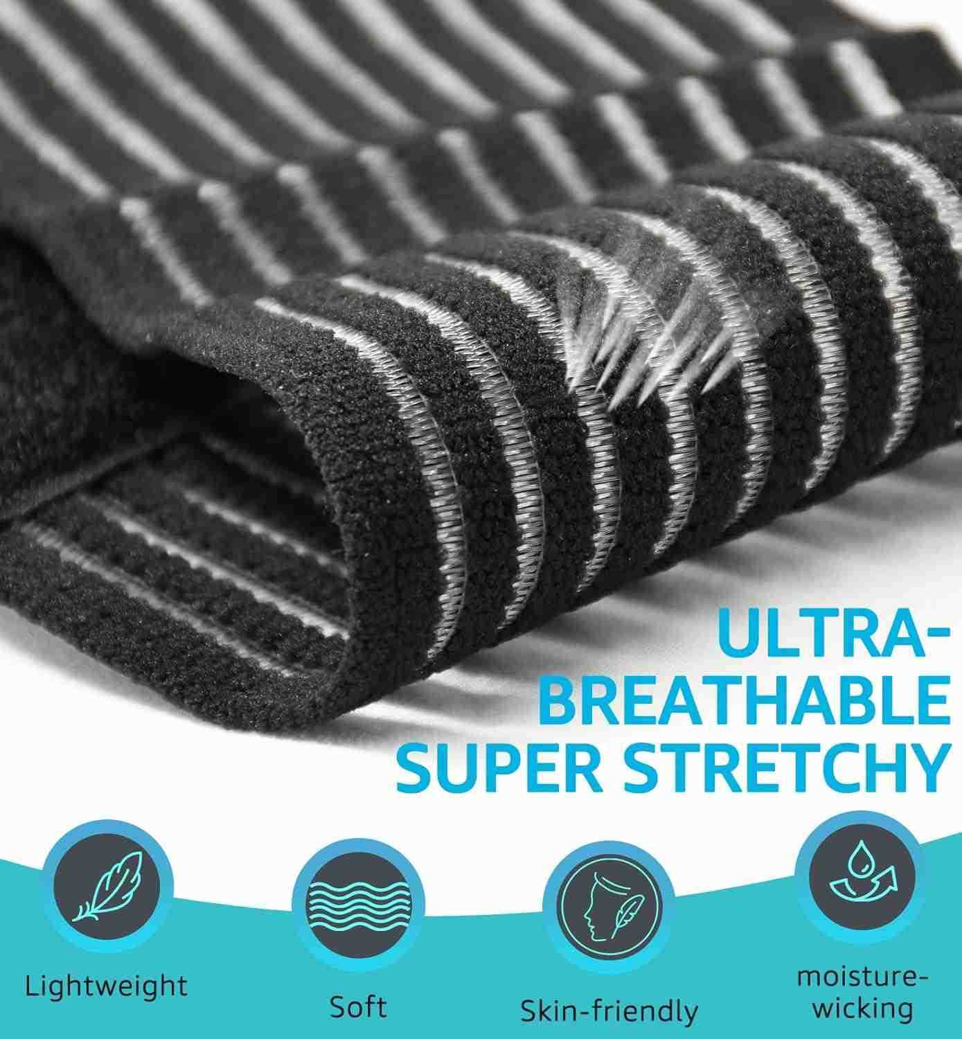 Wrist Bands 2 PCS HighElastic Straps Wrist Wraps Wrist Brace for Sports Weightlifting Tennis Basketball Tendonitis Carpal Tunnel Arthritis Breathabl W