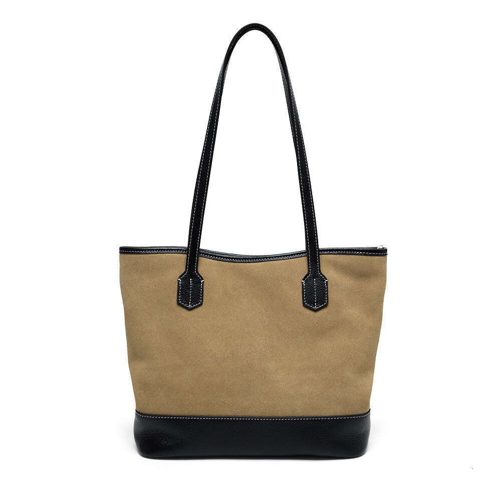 Luxury bag New Commuting High End Genuine Leather Tote Large Capacity Women s Silk Glossy Matte Cowhide Shoulder Bag