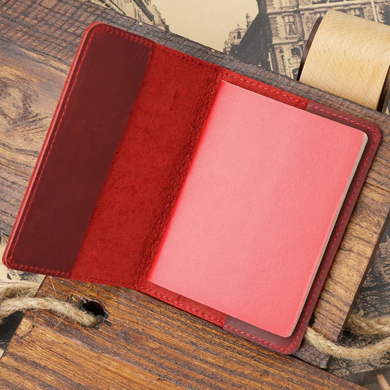 Genuine Leather Passport Cover for Netherlands Dutch Credit Card Holder Holland Passport Case Travel Wallet250906