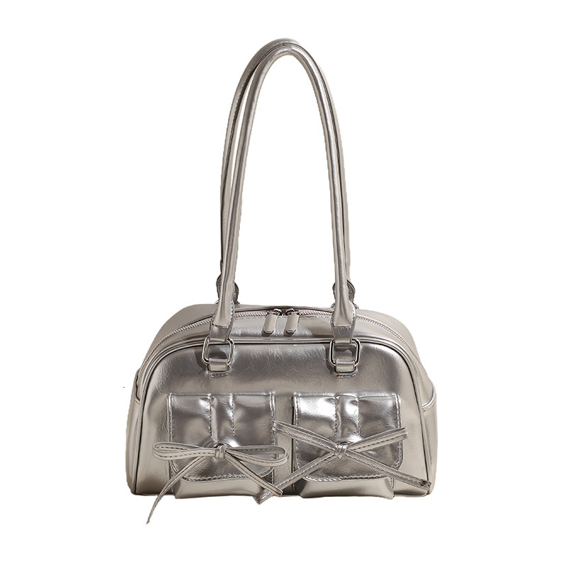 Summer New Women S Luxury Bag Bag Designer Bag Korean Style Bowknot Underarm Free Shipping Bag Niche Ballet Style Large Capacity Bowling Ball Shoulder