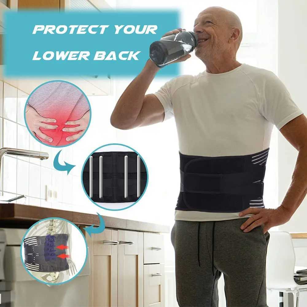 Double Pull Back Lumbar Support Belt Waist Orthopedic Corset Men Women Spine Decompression Waist Brace Back Pain Relief W250910