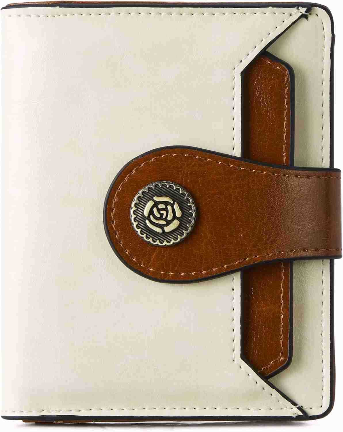 Leather Wallets for Women RFID Blocking Zipper Pocket Small Bifold Wallet Card CaseZ250910