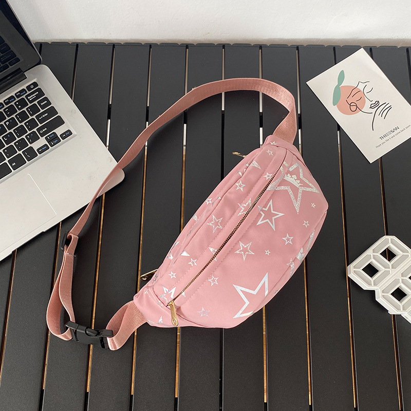 Casual Fashion Unisex Trendy Crossbody Luxury Bag Bag Nylon Designer Bag Five Star Print Sports Chest Bag Student Large Capacity Free Shipping Crossbo