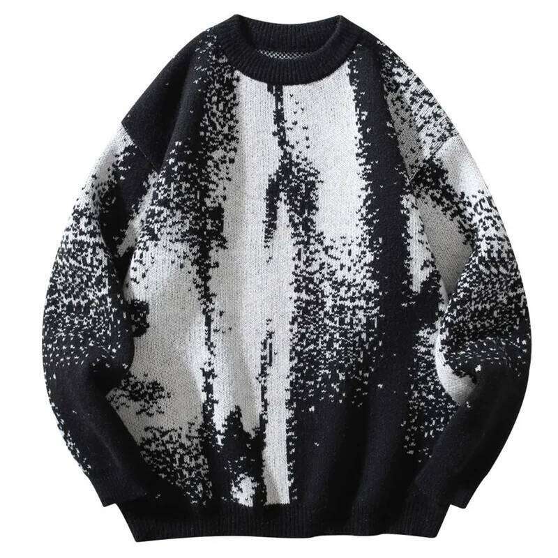 Designer Clothing 2025 Una Reta Men's New Autumn Winter Hip Hop Gradient Printing Men Streetwear Pullover Tops Haruku Couple Sweater