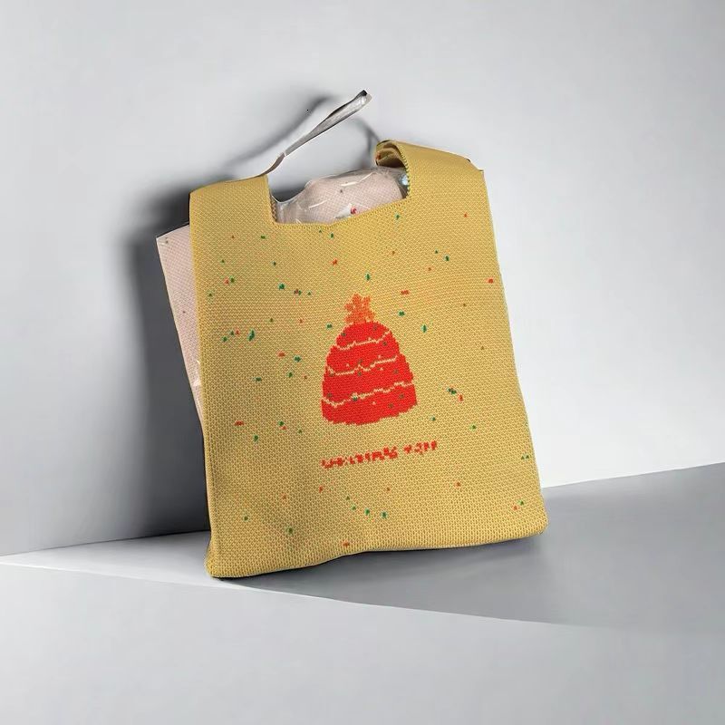 2025 New Christmas Eve Handbag Luxury Bag Knitted Bag Lightweight Crossbody Bag Designer Bag Christmas Shoulder Bag