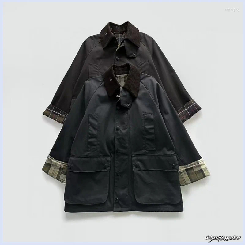 Women's Jackets Wax Free Lapel With Multiple Pockets Outdoor Loose Retro And Nostalgic Atmosphere Patchwork Jacket For Women ddmywonder ddmywonde