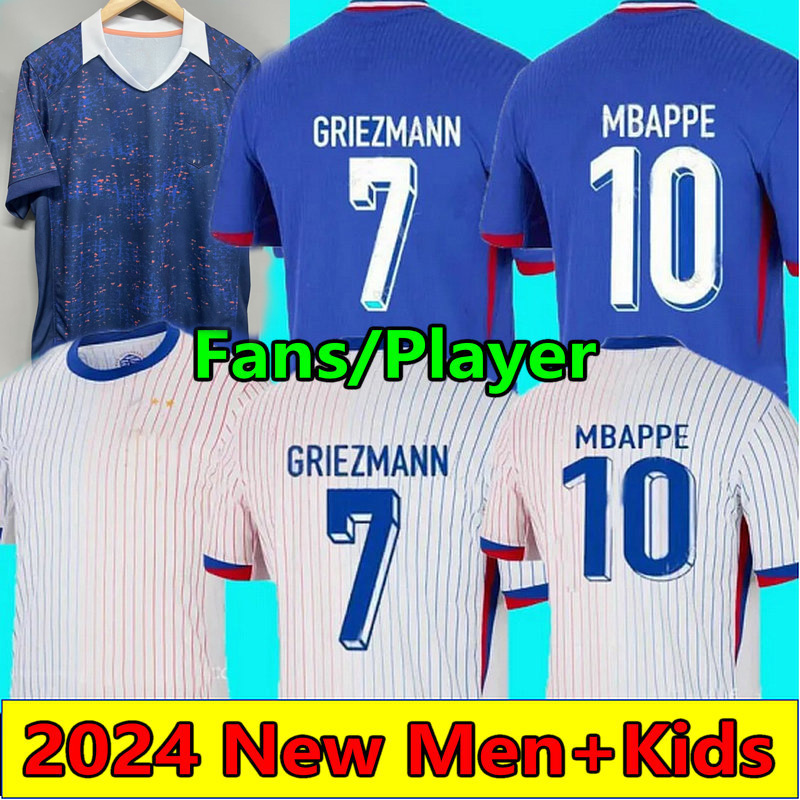 2025 2026 MBAPPE GRIEZMANN Soccer Jerseys 24 25 26 Fans Player DEMBELE THURAM GIROUD ZAIRE-EMERY CAMAVINGA KOLO MUANI maillots de football shirt men kids set S-4XL