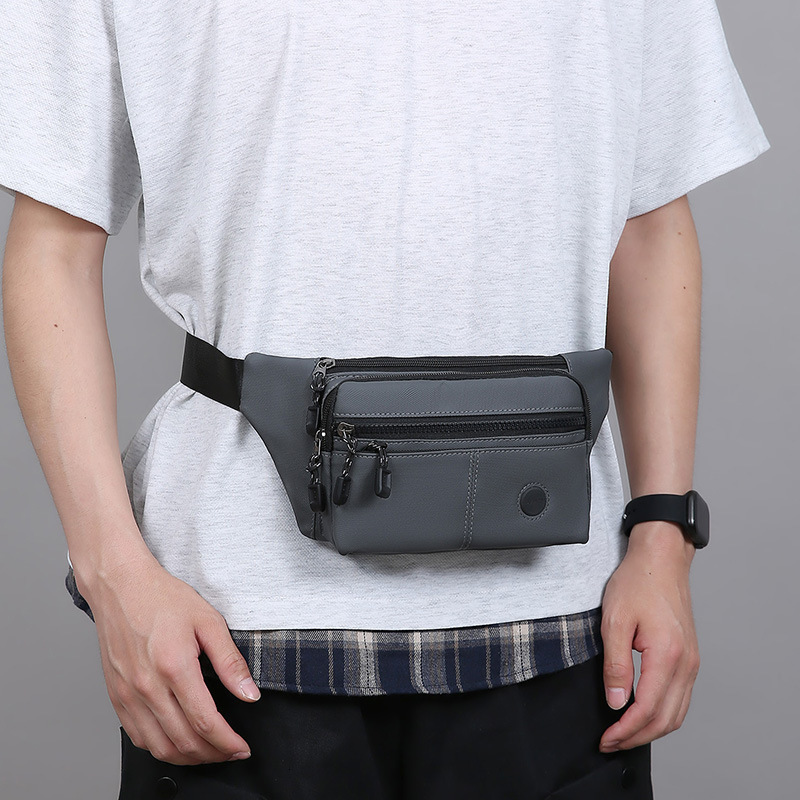 Waist Bag New Sports Style Men S Chest Luxury Bag Designer Bag Bag Simple PU Leather Texture Single Shoulder Free Shipping Bag Portable Versatile Phon