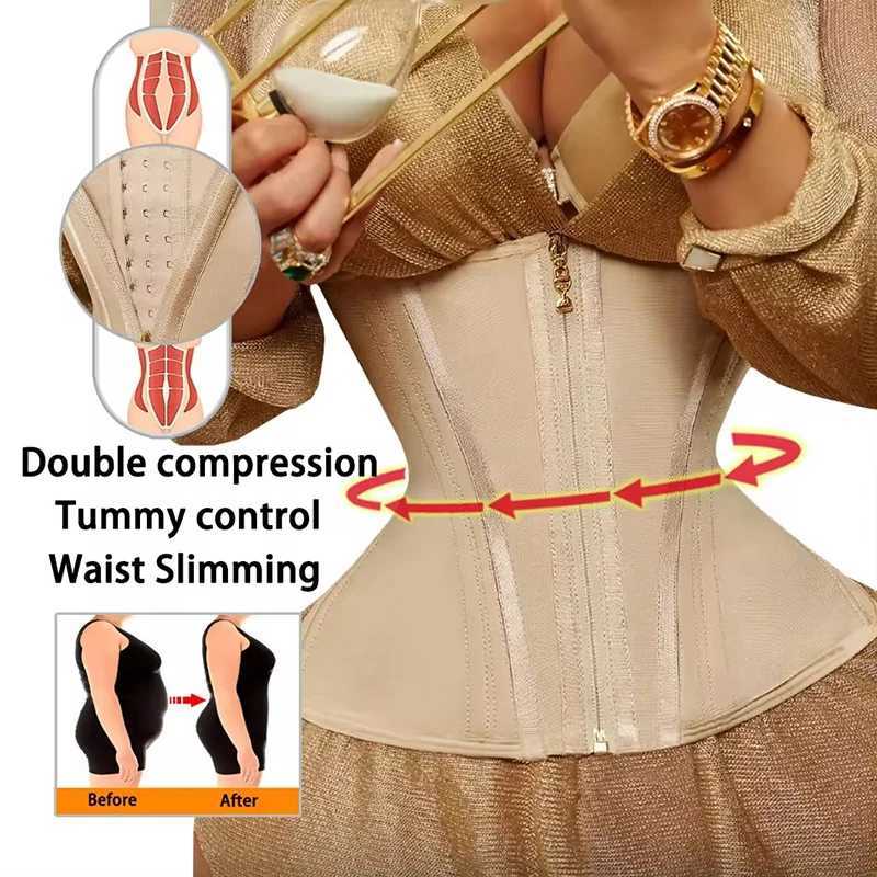 Fajas Colombian Girdle Waist Double Compression Shorts Tummy Control Sheath Slimming Flat Stoh Modeling Belt XS3XL W250910
