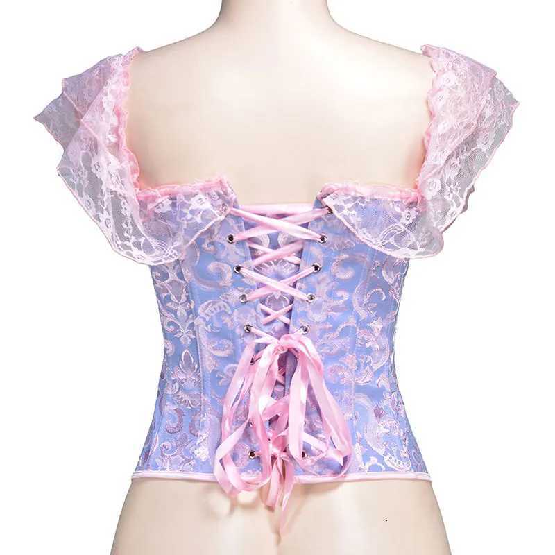 Lace Corset Top Women Shapewear Fajas Waist Slimming Lingerie Blusas Body Shaper Woman Corsets Sexy Outwear Shaping Tops W250910
