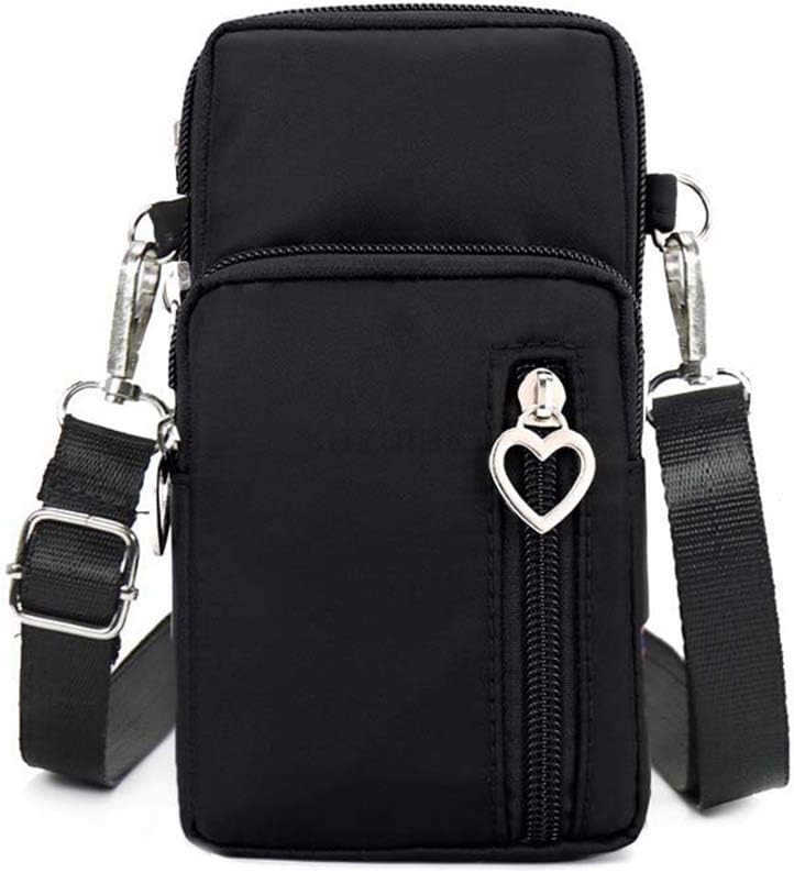 Crossbody Phone Purse Nylon Shoulder Pouch Walking Wallet Wristlet Sport Armband Z250910