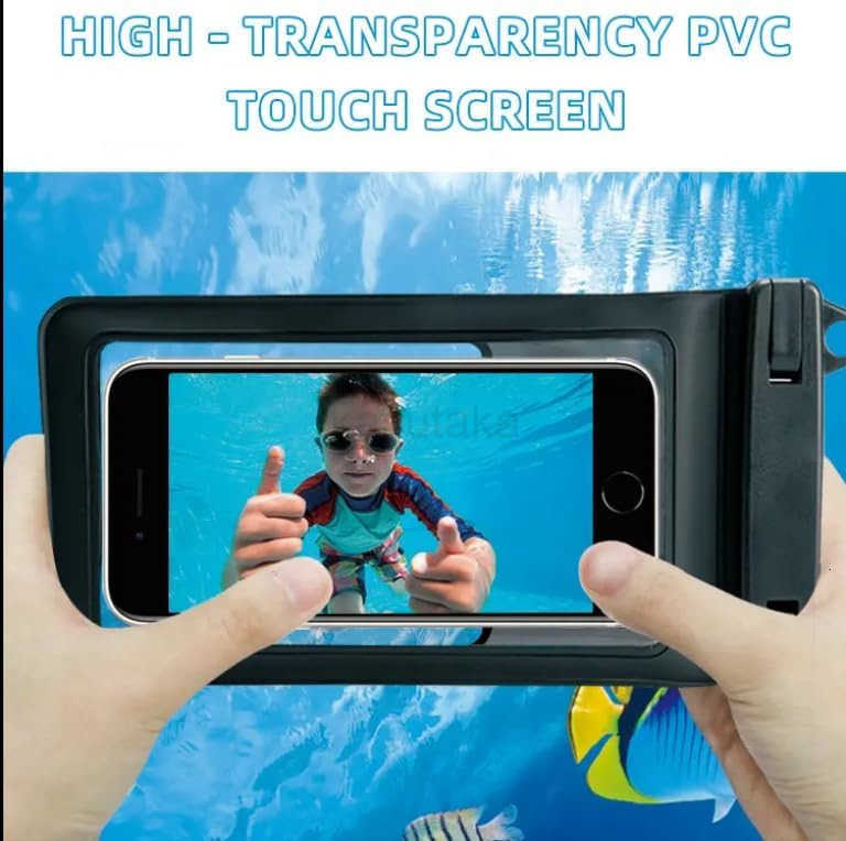 Waterproof Phone Pouch with Lanyard Waterproof Case for iPhone Android Underwater Phone Holder for Swimming Beach and Pool Clear Waterproof Bag for Ce