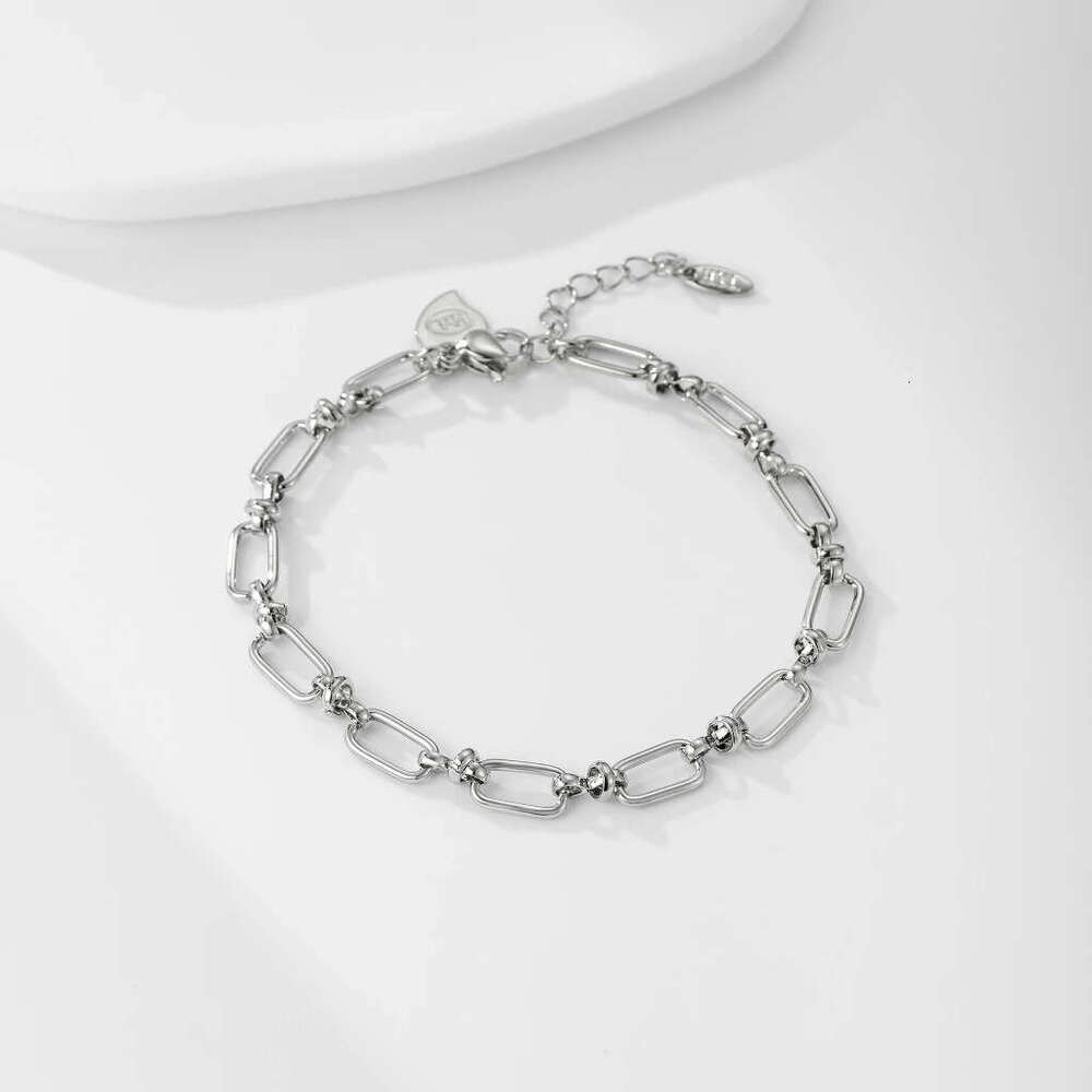 Internet Celebrity INS Style Street Fashion Square Chain Unisex Niche Design Bracelet Jewelry for Women