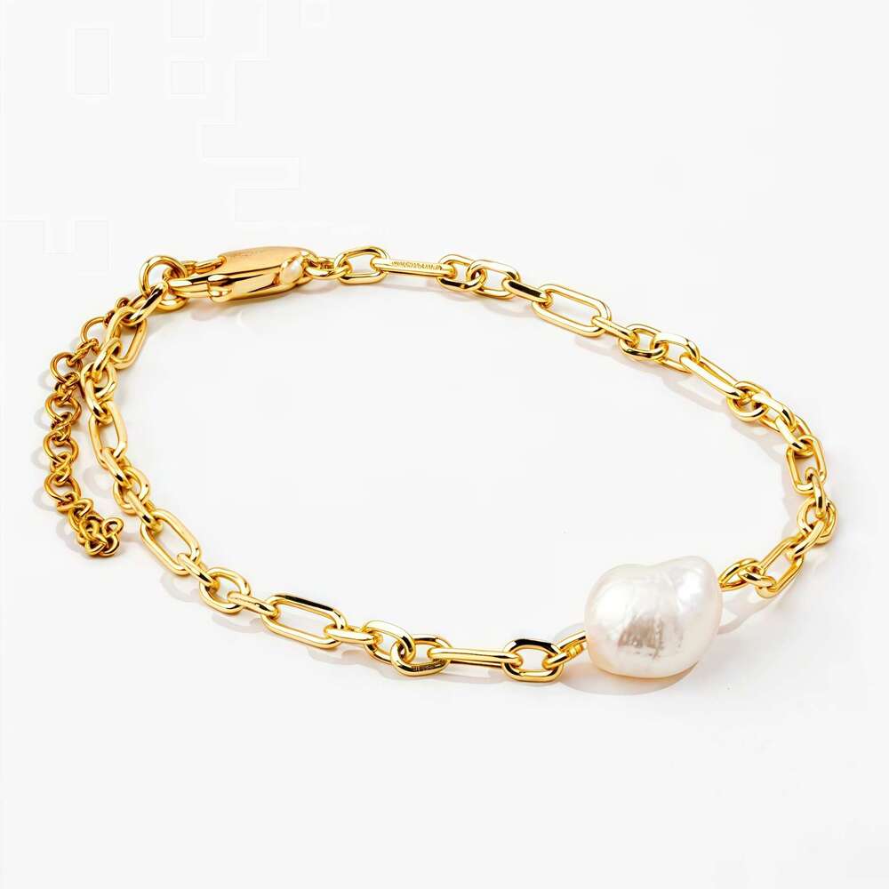 Unique Design Pearl Stainless Steel gold Chain Multiple Pearls Light High-End Feel Jewelry Bracelet