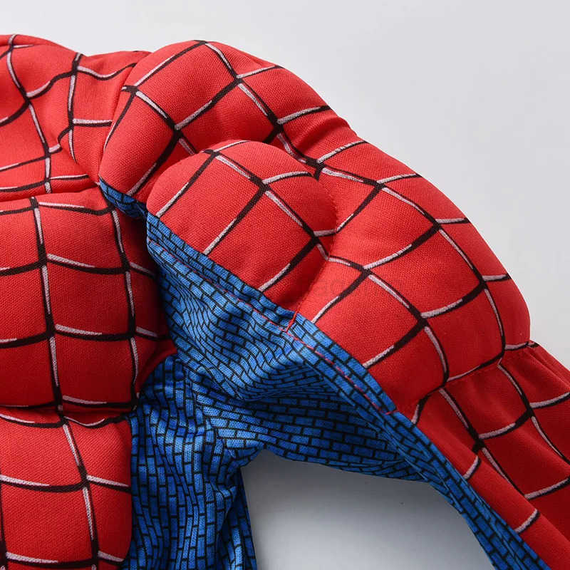 Disney Kids Boys Raimi Spiderman Cosplay Costume Party Halloween Muscle Suit Spider Man Superhero Suit Girls Tops Pants SetXJ250910