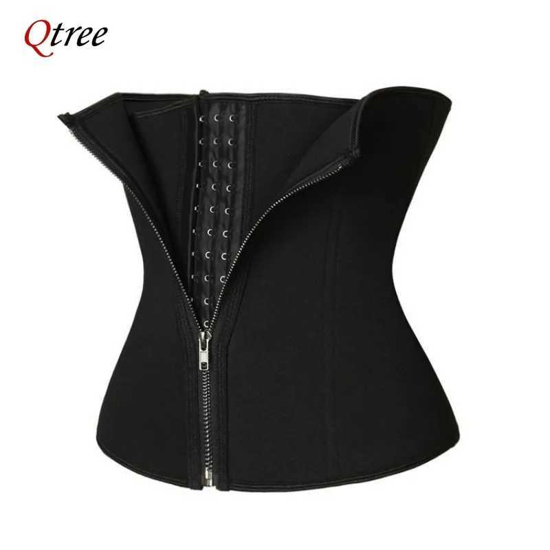 Qtree Waist Corset for Women Belly Cincher Tummy Control Shapewear Slimming Body Shaper Band Hot Neoprene Workout Girdle W250910