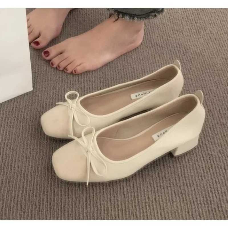 New Women Cute Ballerina Low Heel Shoes Lady Slipony Butterfly Knot Vintage Kawaii Mocasines Loafers Girl Lolita Mom Shoes W250910