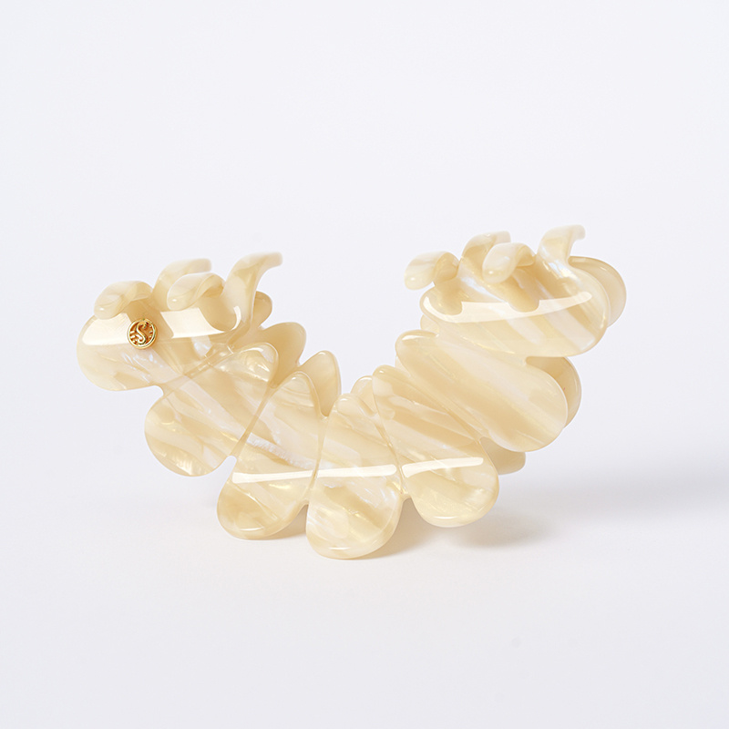 Temperament Acetic acid clip female back of the head shark clip ins hair clip outdoor versatile hair clip cute headwear