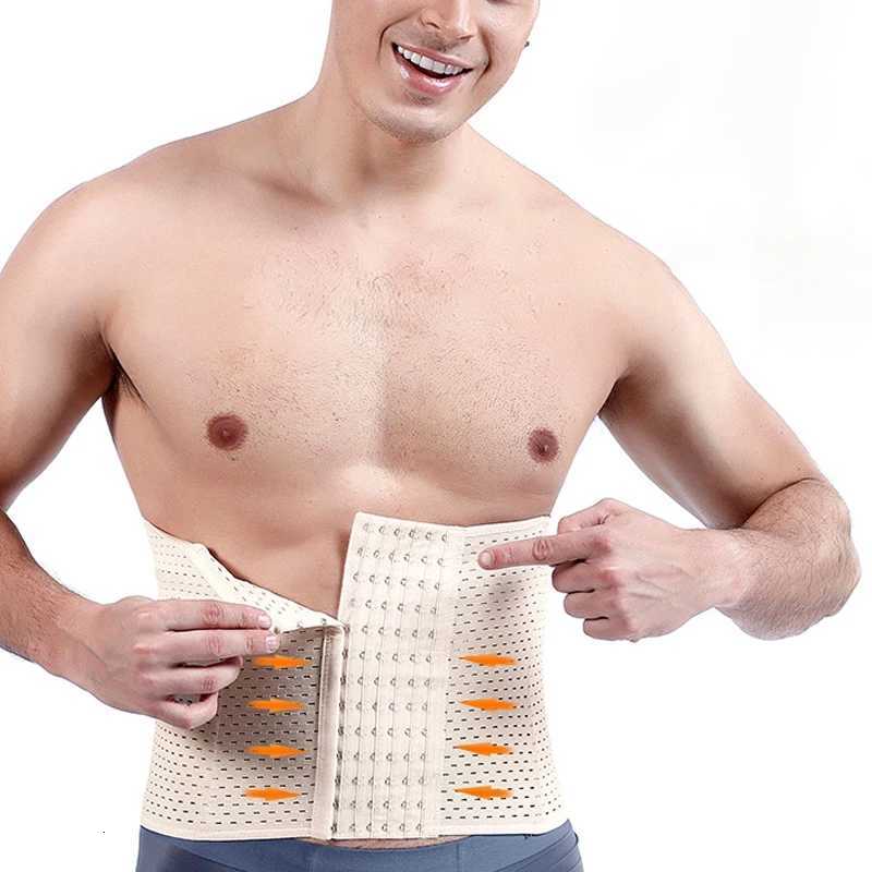 1pcs Men Sports Slimming Body Shaper Waist Trimmer Belt Corset Belly Control Belt Fitness Shapewear Reduce beer belly W250910