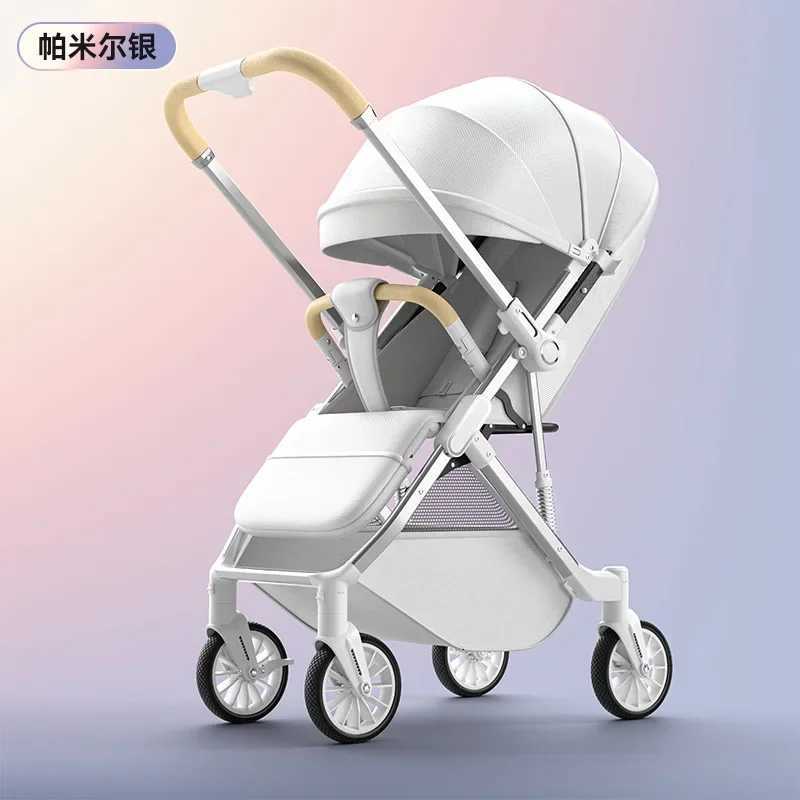 Highview Sitting and Lying Baby Stroller Twoway Shockabsorbing Foldable Portable Stroller for Newborns W250910