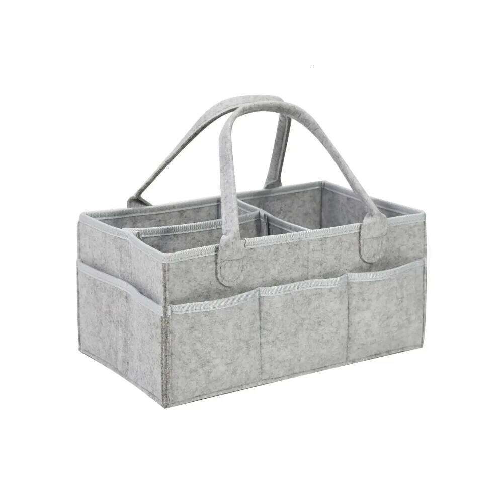 Baby Stroller Organizer - Foldable Mommy Tote Bag Diaper Storage Hanging Basket | Portable & Thicken Design for Easy Access